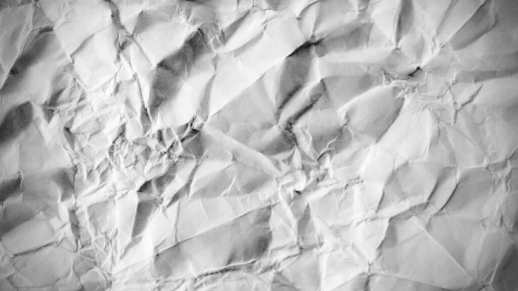 Crumpled white paper symbolising a mistake or setback